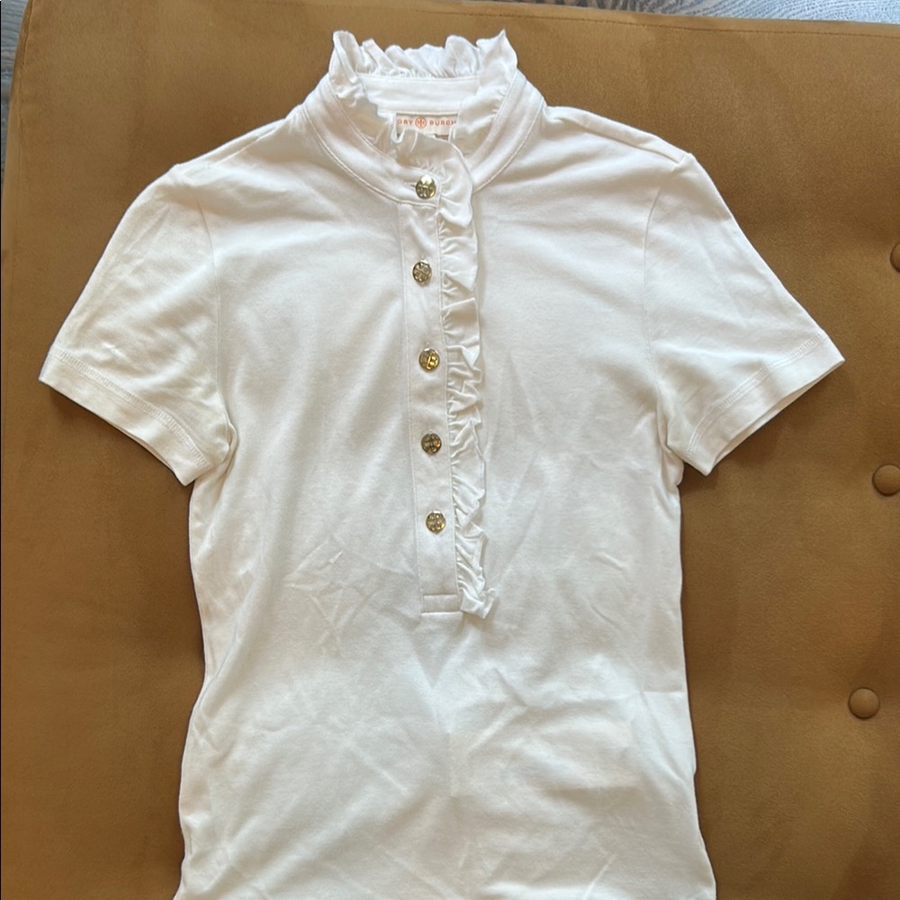 Tory Burch White Polo Shirt